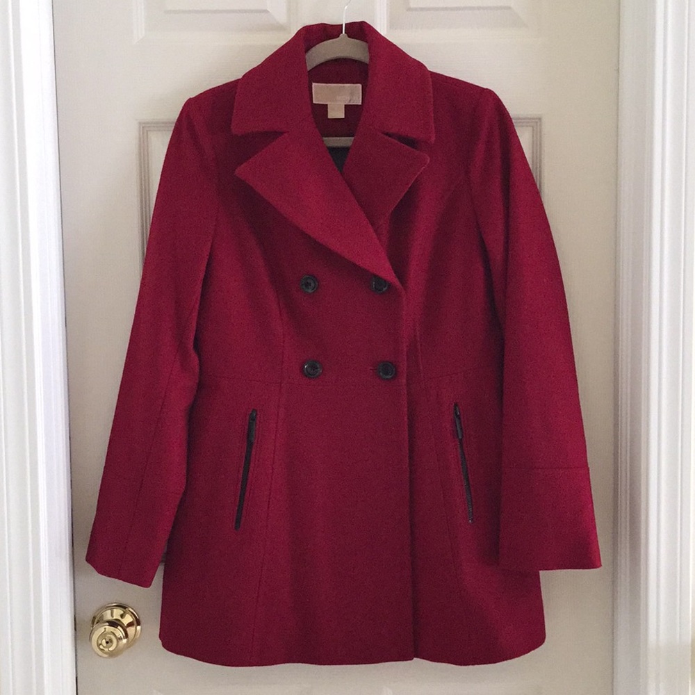 NWOT Michael Kors Red Coat (S)